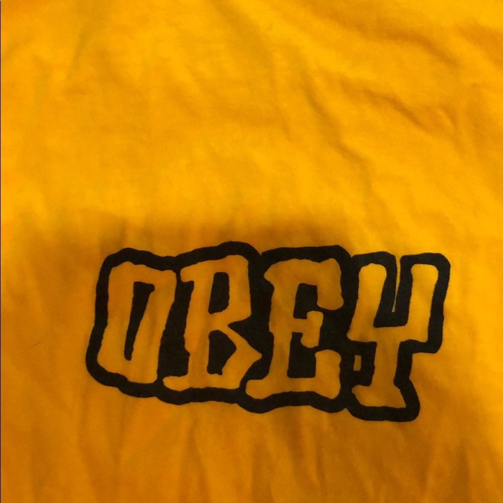 Yellow OBEY tshirt